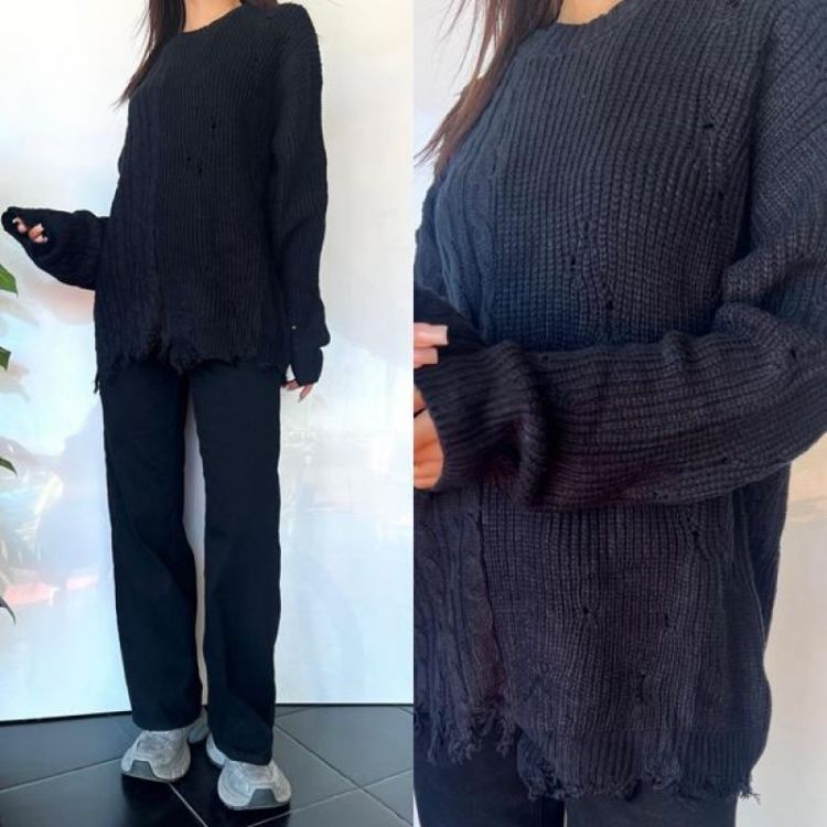 Купить Свитер i8denim Women TB111 black на obuv-plus.com.ua