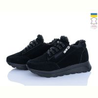 Купить Кроссовки Alex Bens 1511400 чорний замш на obuv-plus.com.ua