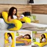 Купить Подушка П-форма IDEIA 140х75х20 см U-shape для беременных, реабилитации и повседневного комфорта с наволочкой на obuv-plus.com.ua