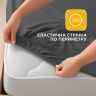 Купить Простынь трикотажная 180/200х200х35 см на резинке IDEIA, эластичная, трикотаж, хлопок т/серая на obuv-plus.com.ua