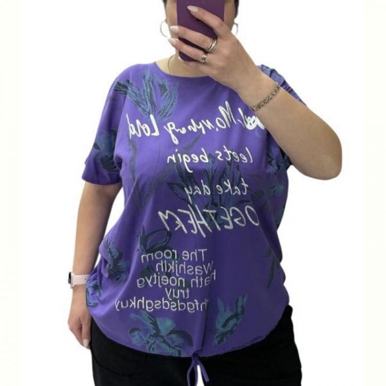 Купить Футболка Elena&Vika 25083 purple на obuv-plus.com.ua