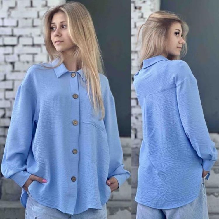 Купить Рубашка Karolina KR104 blue на obuv-plus.com.ua