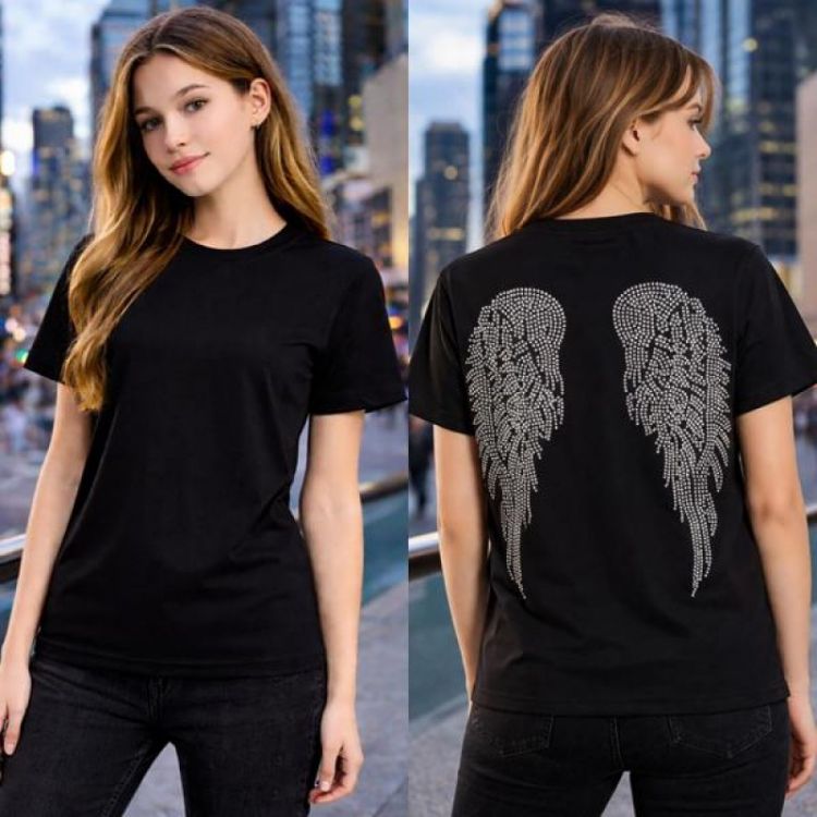 Купить Футболка Karolina KR496 black на obuv-plus.com.ua