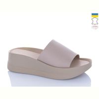 Купить Шлепанцы Garti 0133 беж шкіра на obuv-plus.com.ua