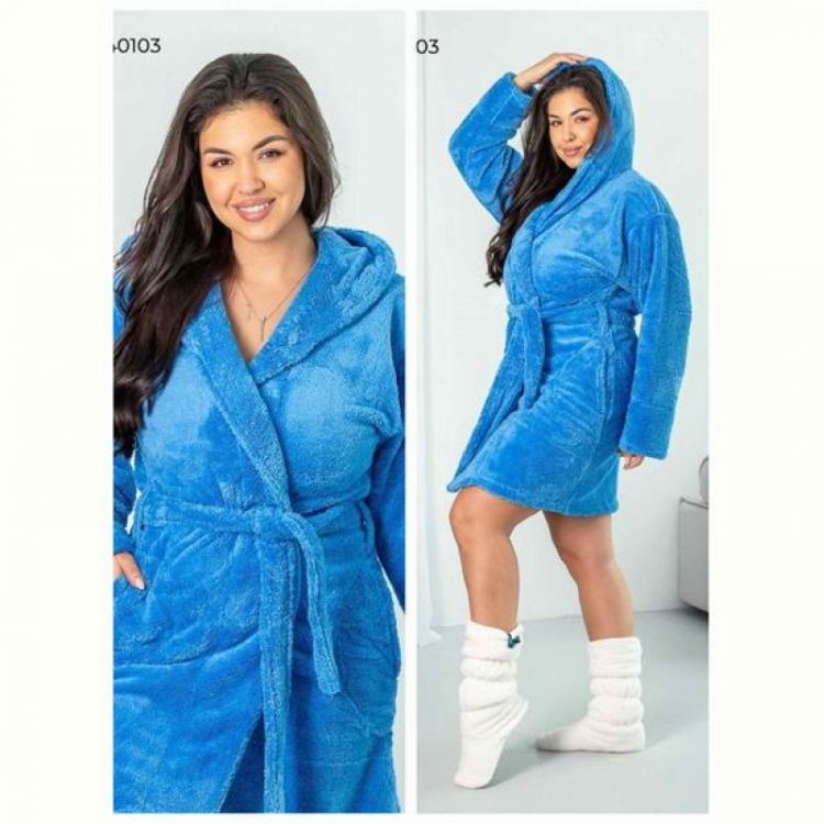 Купить Халат Vehuiah 140103 l.blue на obuv-plus.com.ua