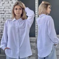 Купить Рубашка Karolina KR103 l.blue на obuv-plus.com.ua