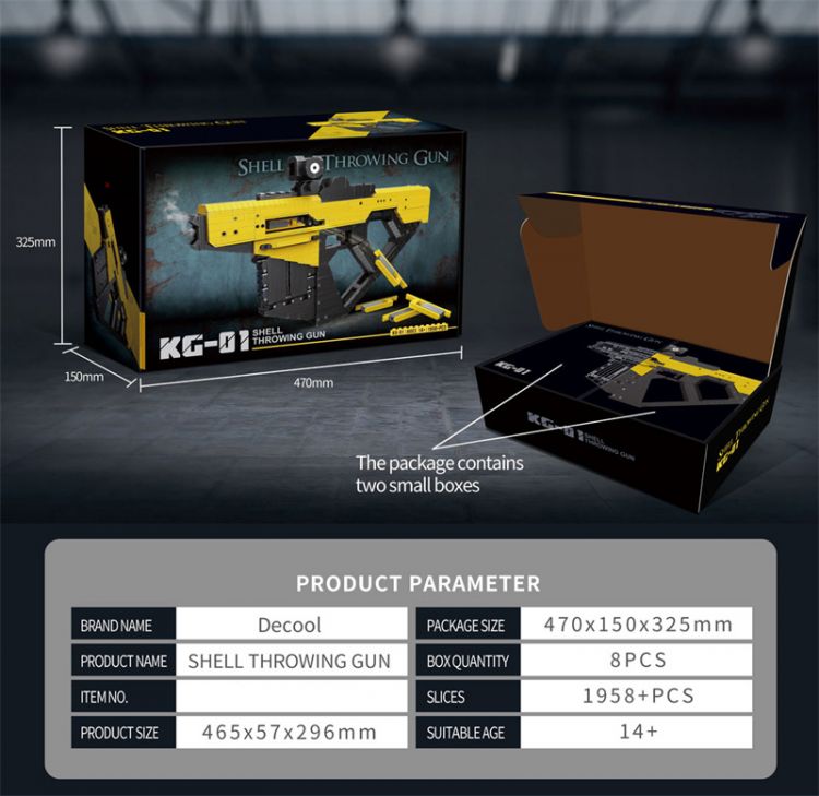 Купить G484221-KG-01 Конструктор-іграшка Бластер з блоків на батарейках 1958 деталей на obuv-plus.com.ua