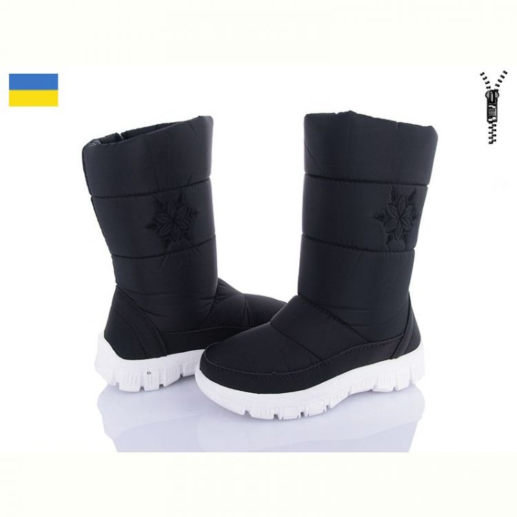 Купить Дутики Favorit 303 чор.біл-п. на obuv-plus.com.ua