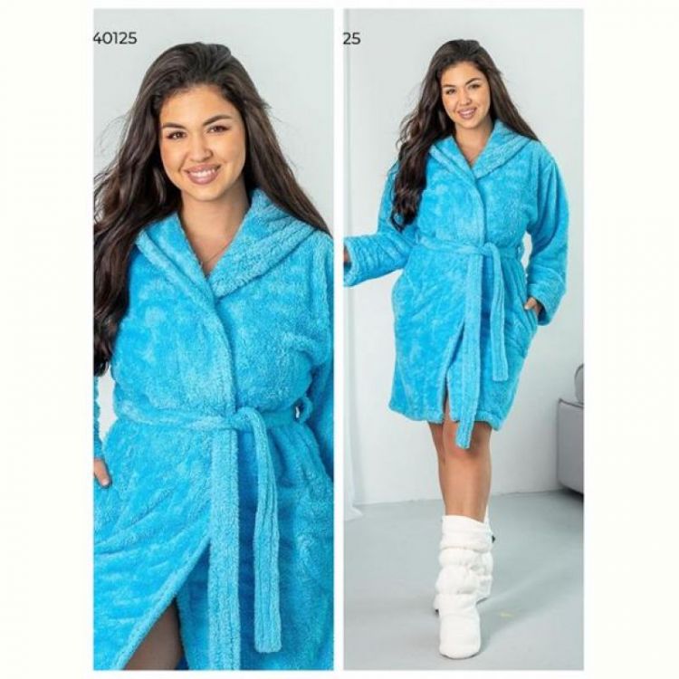 Купить Халат Vehuiah 140125 l.blue на obuv-plus.com.ua