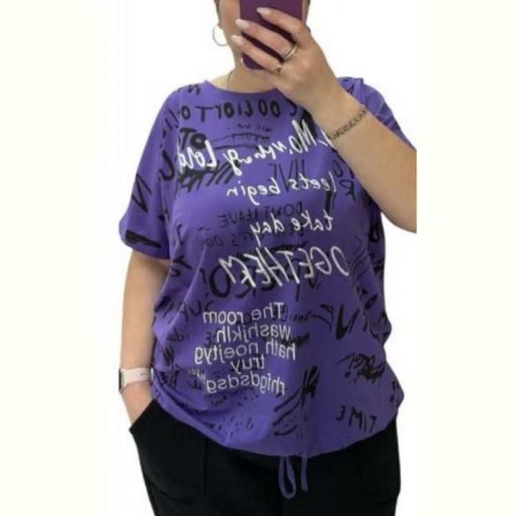 Купить Футболка Elena&Vika 25084 purple на obuv-plus.com.ua