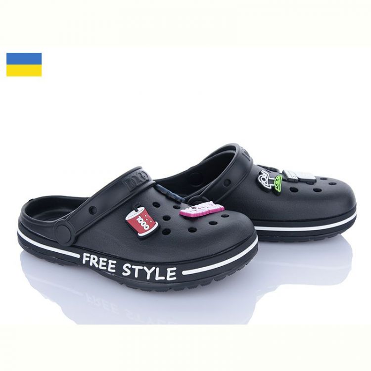 Купить Кроксы Golden Lion 329 чорний на obuv-plus.com.ua