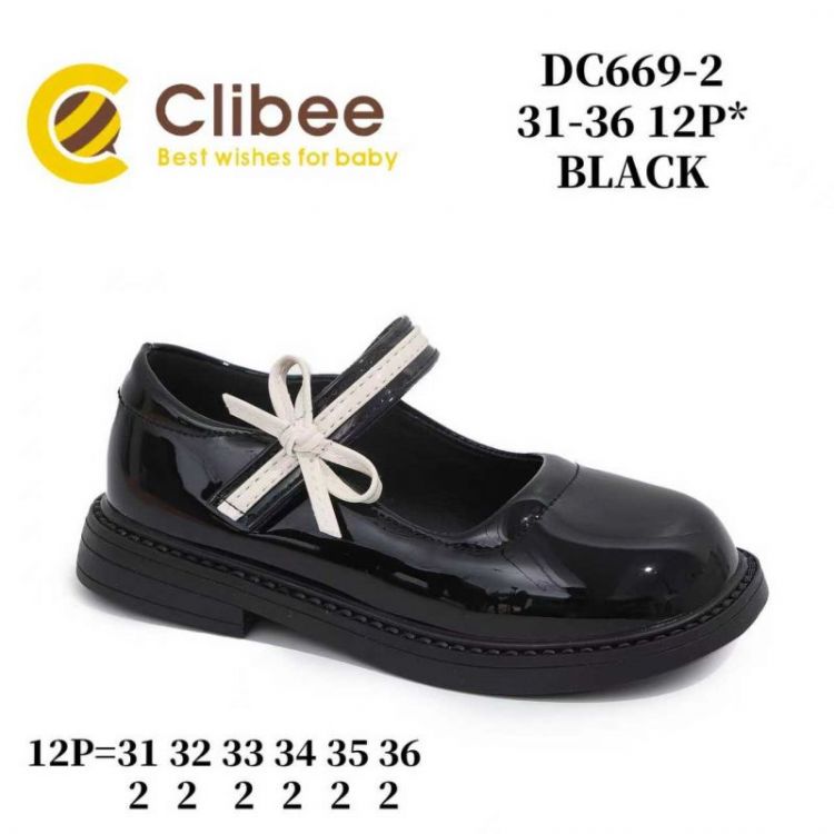 Купить Туфли Clibee AMB-DC669-2 black на obuv-plus.com.ua