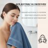 Купить Набор полотенец 6 шт 30х30 см махровые пл 550 нутаральный хлопок, салфетка, полотенце синий на obuv-plus.com.ua