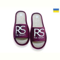 Купить Тапочки Rai Shoes Шльопки жін.бордовий на obuv-plus.com.ua