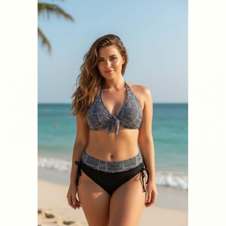 Купить Купальник DFK 2651 black-white на obuv-plus.com.ua