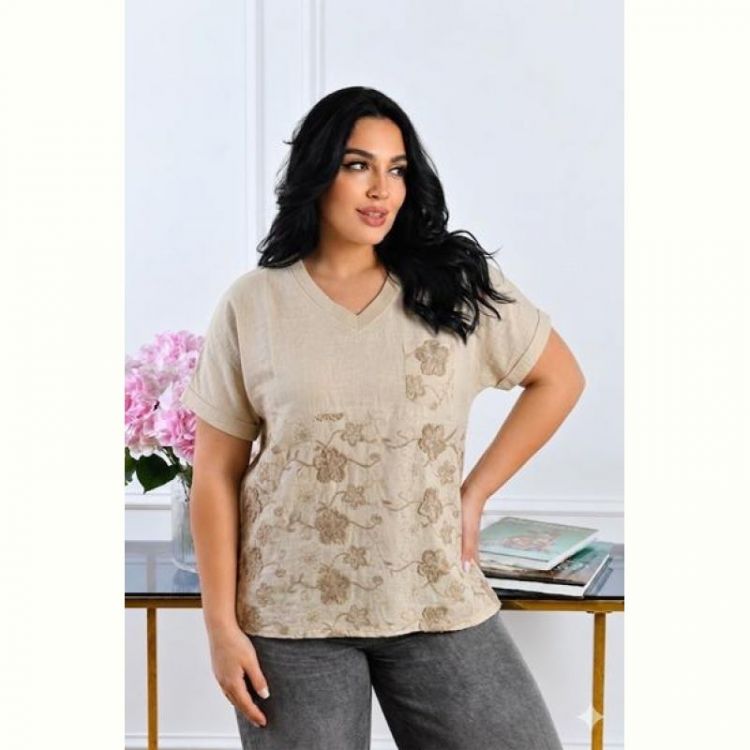 Купить Футболка LeVisha 26121 beige на obuv-plus.com.ua