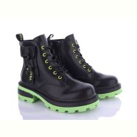 Купить Ботинки Violeta 197-36 black-green на obuv-plus.com.ua