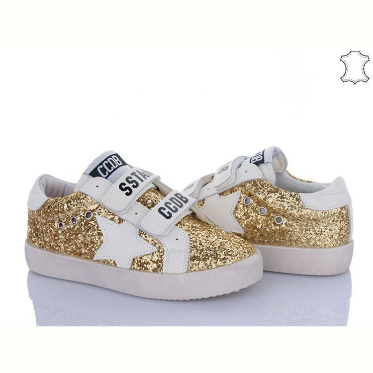 Купить Кеды Apawwa AD22006 white-gold на obuv-plus.com.ua