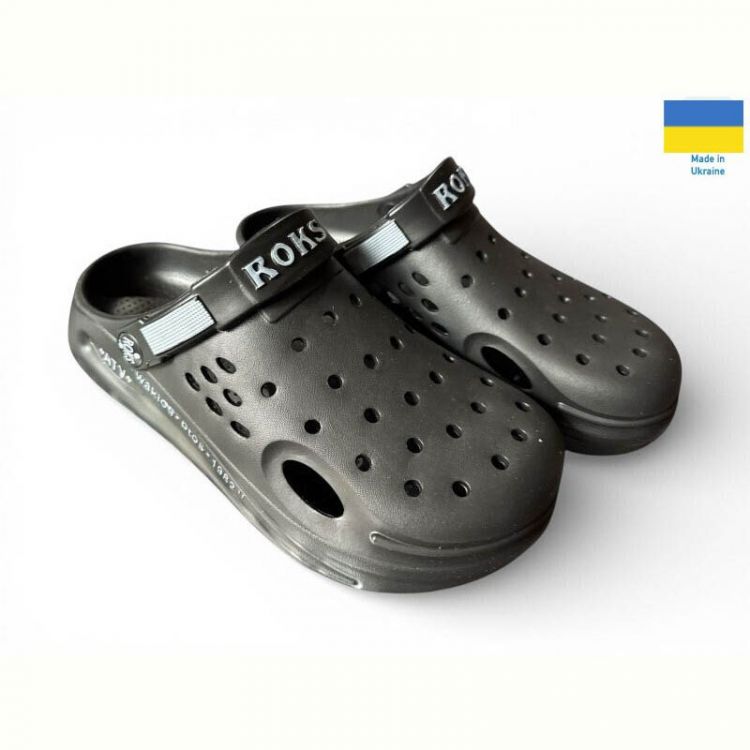 Купить Кроксы Roksol 517-010 чорний на obuv-plus.com.ua