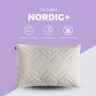 Купить Подушка 50х70 см NORDIC COMFORT+ IDEIA антиллергенная холлофайбер серая стеганная с молнией на obuv-plus.com.ua