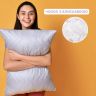 Купить Подушка 50х70 см NORDIC COMFORT+ IDEIA антиллергенная холлофайбер серая стеганная с молнией на obuv-plus.com.ua