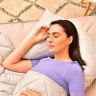 Купить Подушка 50х70 см NORDIC COMFORT+ IDEIA антиллергенная холлофайбер серая стеганная с молнией на obuv-plus.com.ua