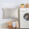 Купить Подушка 50х70 см NORDIC COMFORT+ IDEIA антиллергенная холлофайбер серая стеганная с молнией на obuv-plus.com.ua
