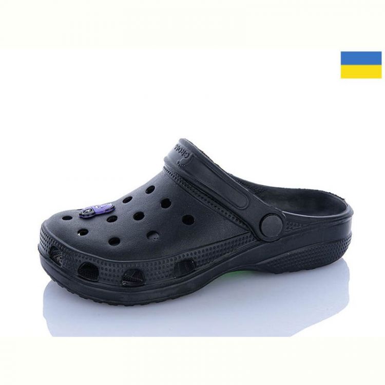 Купить Кроксы Cross 017 чорний джибітси в асортіменті на obuv-plus.com.ua