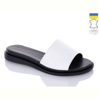 Купить Шлепанцы Garti 97 білий шкіра на obuv-plus.com.ua
