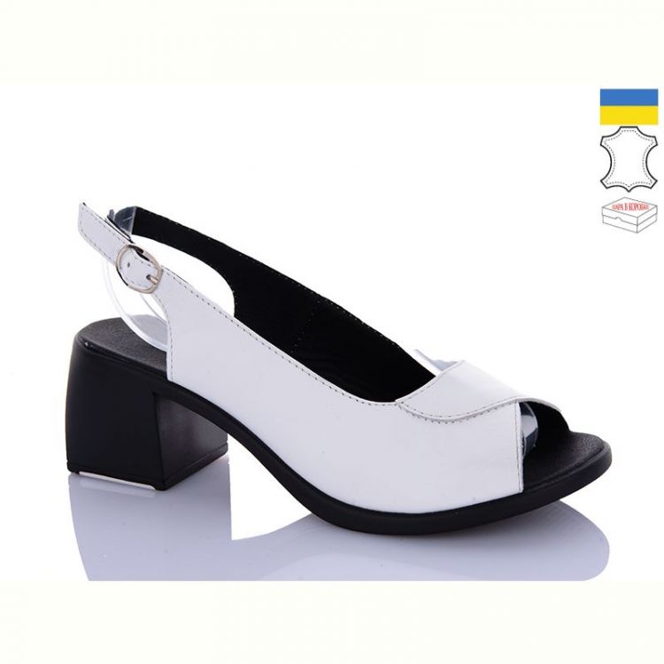 Купить Босоножки Sali 150 білий чор-п. на obuv-plus.com.ua
