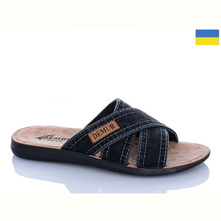 Купить Шлепанцы Demur 26-2425 чорний на obuv-plus.com.ua