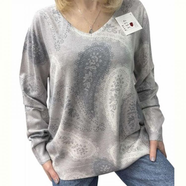 Купить Свитер Elena&Vika 25240 l.grey на obuv-plus.com.ua