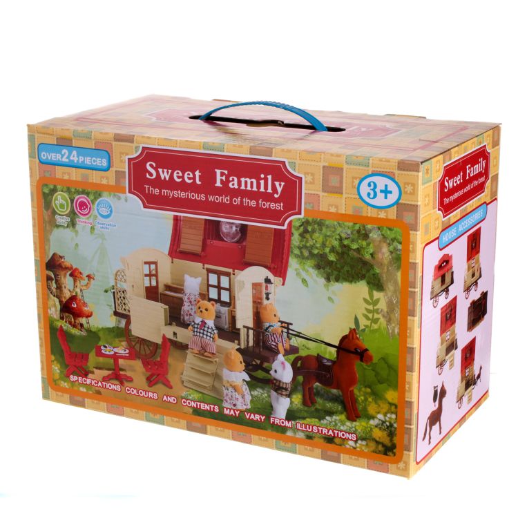 Купить Животные флоксовые Happy Family 1505 Домик передвижной на obuv-plus.com.ua