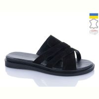 Купить Шлепанцы Garti 74 чорний замш на obuv-plus.com.ua
