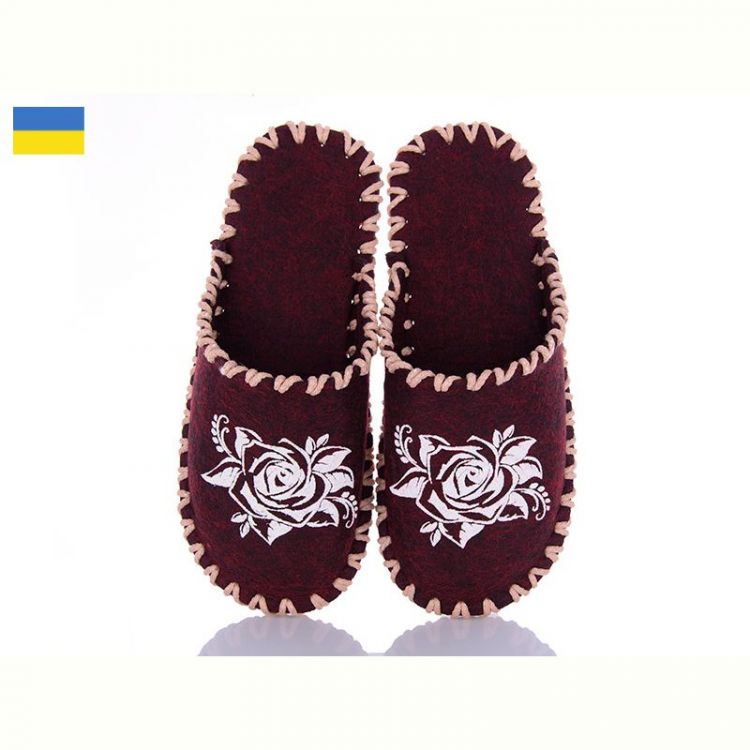 Купить Тапочки Vends 271 бордовий на obuv-plus.com.ua
