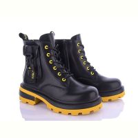 Купить Ботинки Violeta 197-36 black-yellow на obuv-plus.com.ua