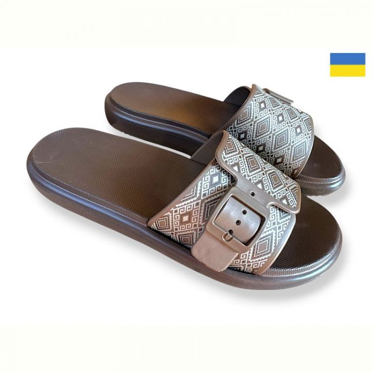Купить Шлепанцы Gipanis DS843 шоколад на obuv-plus.com.ua