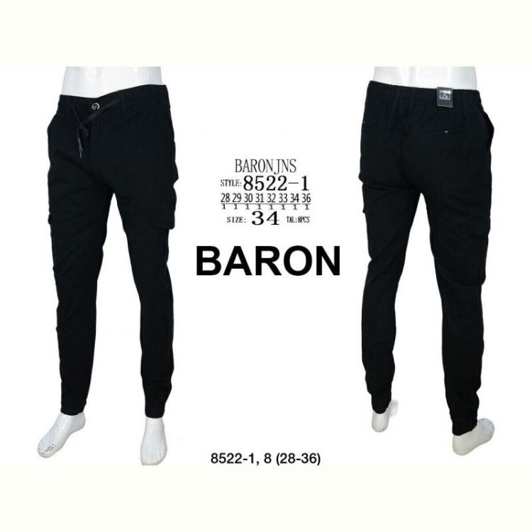 Купить Джоггеры God Baron 8522-1 black на obuv-plus.com.ua