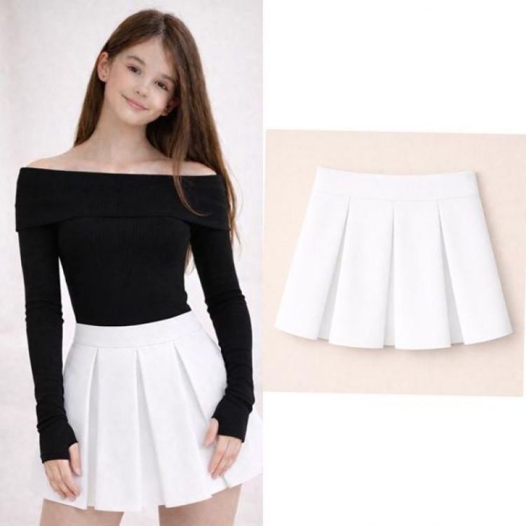 Купить Юбка-шорты Karolina KR602 white на obuv-plus.com.ua