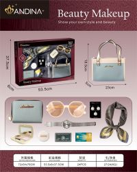Купить G560427-676-1 Дитячий ігровий набір аксесуарів ANDINA «Beauty Makeup» сумочка, хустинка, сережки, окуляри, пудра, тіні на obuv-plus.com.ua