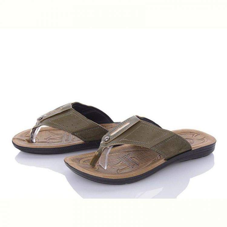 Купить Шлепанцы Oskar 6-B5013E khaki на obuv-plus.com.ua