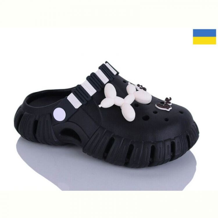Купить Кроксы Malibu 6012 чорний/чорн на obuv-plus.com.ua
