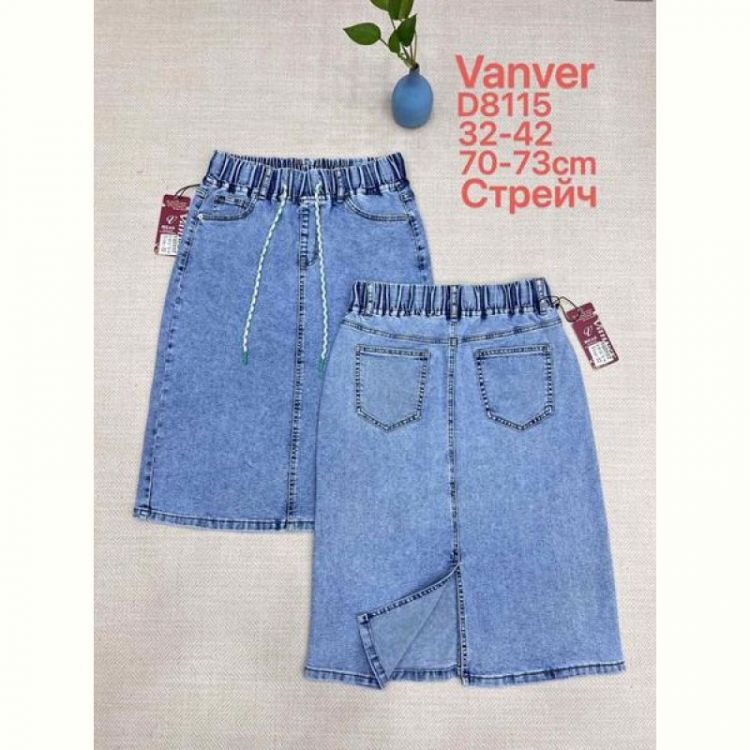 Купить Юбка Vanver D8115 l.blue на obuv-plus.com.ua