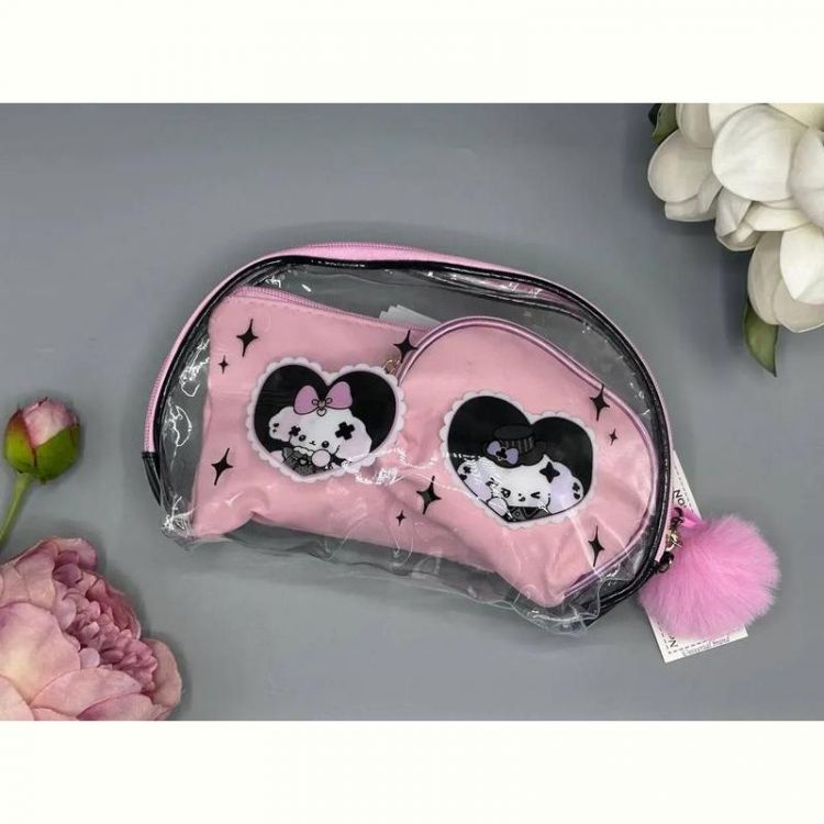 Купить Косметичка Luna-bag 25-491 black-pink на obuv-plus.com.ua