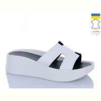 Купить Шлепанцы Garti 0094 білий шкіра на obuv-plus.com.ua
