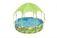 Купить 56432 Басейн Bestway 8' x 20"/2.44m x 51cm з водяним розпилювачем під куполом. на obuv-plus.com.ua