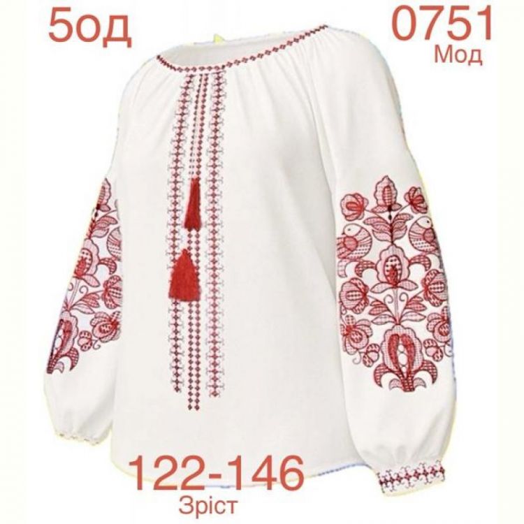 Купить Вышиванка Надийка ND895-0751 white на obuv-plus.com.ua