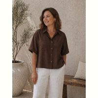 Купить Рубашка New Season RB628 brown на obuv-plus.com.ua