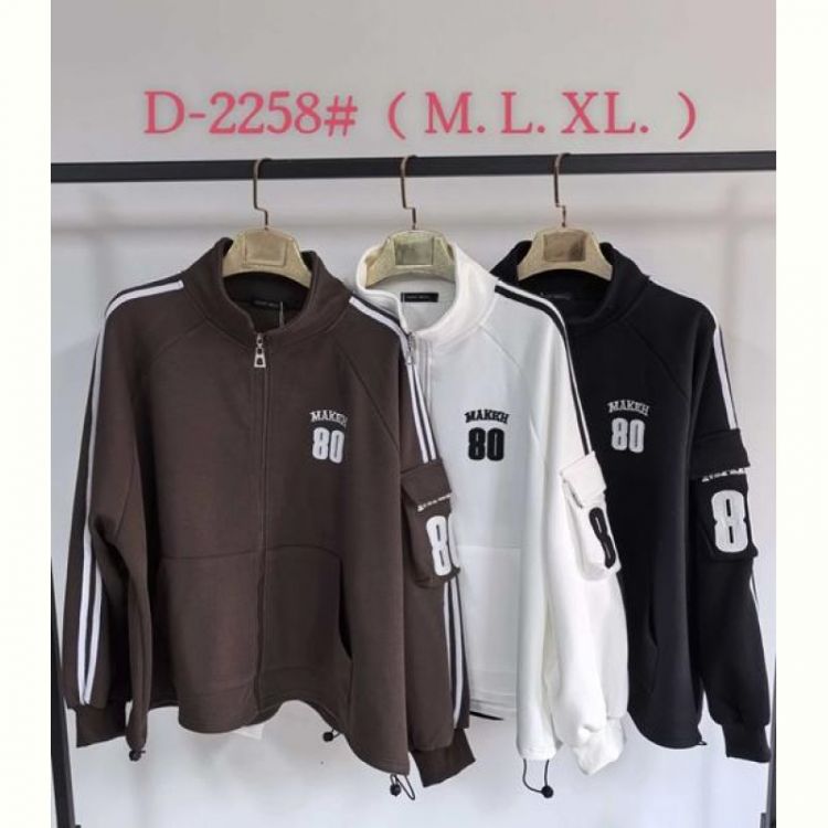 Купить Кофта спорт Saint Wish D2258 black на obuv-plus.com.ua