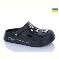 Купить Кроксы Olimp L108 чорний на obuv-plus.com.ua